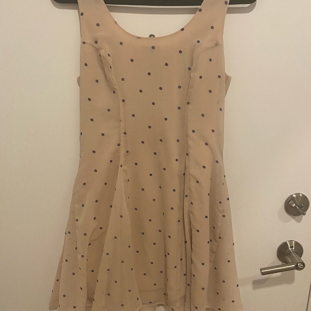 Bar III Flare Polka Dot Dress